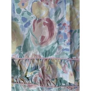 2 Vintage WestPoint Stevens Floral Ruffled Pillow Shams King Cottagecore